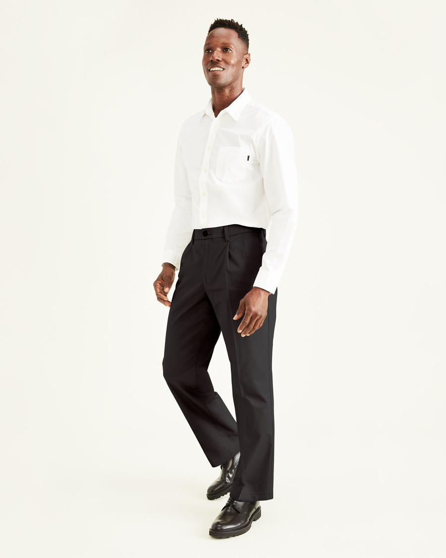 (image for) High-End Signature Khakis, Pleated, Classic Fit